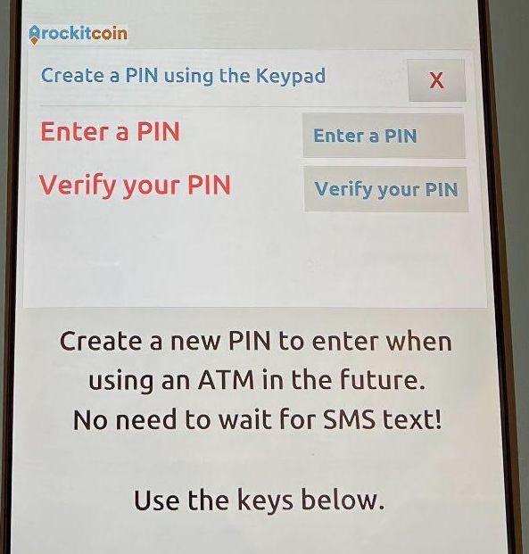 Enter and Verify a PIN